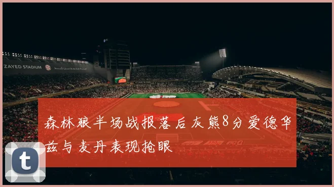 森林狼半场战报落后灰熊8分爱德华兹与麦丹表现抢眼